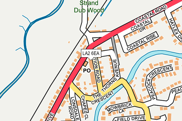 LA2 6EA map - OS OpenMap – Local (Ordnance Survey) LA2 6EA map - OS OpenMap – Local (Ordnance Survey)