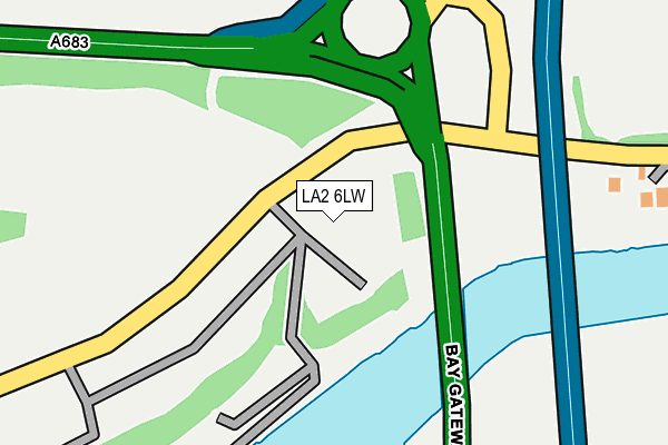 LA2 6LW map - OS OpenMap – Local (Ordnance Survey) LA2 6LW map - OS OpenMap – Local (Ordnance Survey)