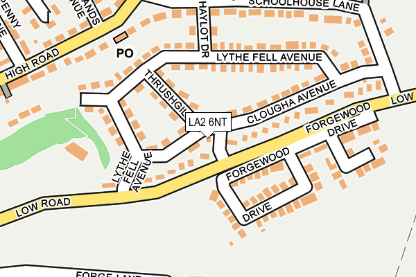 LA2 6NT map - OS OpenMap – Local (Ordnance Survey) LA2 6NT map - OS OpenMap – Local (Ordnance Survey)