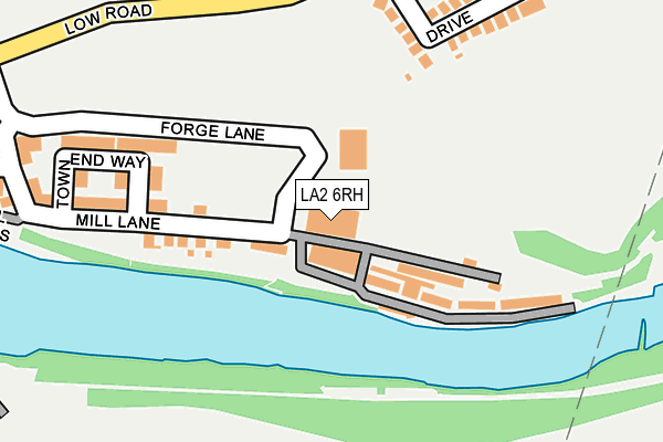 LA2 6RH map - OS OpenMap – Local (Ordnance Survey) LA2 6RH map - OS OpenMap – Local (Ordnance Survey)