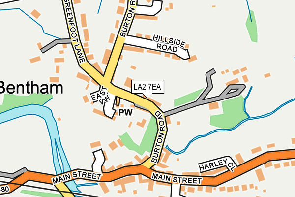 LA2 7EA map - OS OpenMap – Local (Ordnance Survey) LA2 7EA map - OS OpenMap – Local (Ordnance Survey)