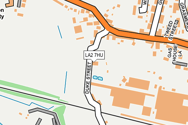 LA2 7HU map - OS OpenMap – Local (Ordnance Survey) LA2 7HU map - OS OpenMap – Local (Ordnance Survey)