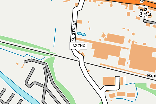 LA2 7HX map - OS OpenMap – Local (Ordnance Survey) LA2 7HX map - OS OpenMap – Local (Ordnance Survey)