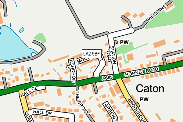 LA2 9BF map - OS OpenMap – Local (Ordnance Survey) LA2 9BF map - OS OpenMap – Local (Ordnance Survey)