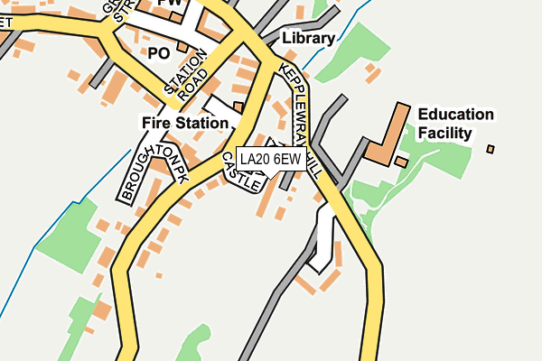 LA20 6EW map - OS OpenMap – Local (Ordnance Survey) LA20 6EW map - OS OpenMap – Local (Ordnance Survey)