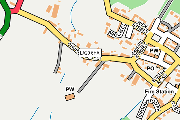LA20 6HA map - OS OpenMap – Local (Ordnance Survey) LA20 6HA map - OS OpenMap – Local (Ordnance Survey)