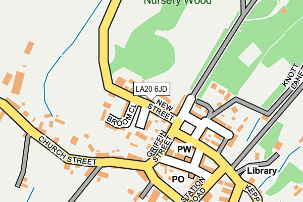 LA20 6JD map - OS OpenMap – Local (Ordnance Survey) LA20 6JD map - OS OpenMap – Local (Ordnance Survey)