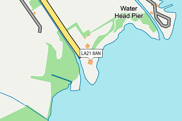 LA21 8AN map - OS OpenMap – Local (Ordnance Survey) LA21 8AN map - OS OpenMap – Local (Ordnance Survey)