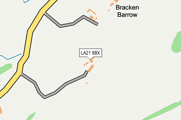LA21 8BX map - OS OpenMap – Local (Ordnance Survey) LA21 8BX map - OS OpenMap – Local (Ordnance Survey)