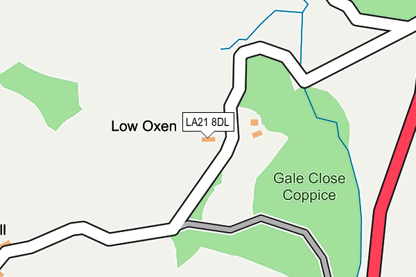 LA21 8DL map - OS OpenMap – Local (Ordnance Survey) LA21 8DL map - OS OpenMap – Local (Ordnance Survey)