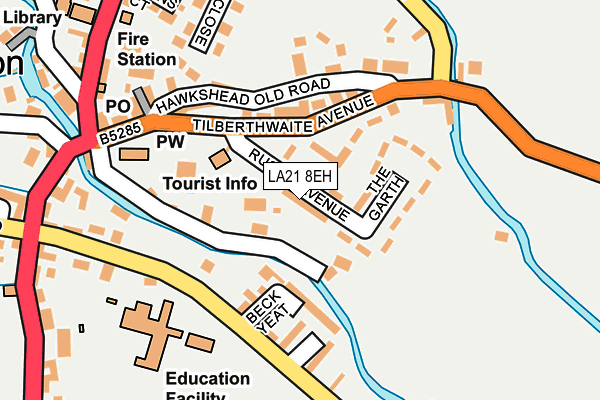 LA21 8EH map - OS OpenMap – Local (Ordnance Survey) LA21 8EH map - OS OpenMap – Local (Ordnance Survey)
