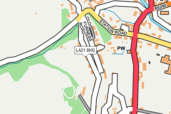 LA21 8HG map - OS OpenMap – Local (Ordnance Survey) LA21 8HG map - OS OpenMap – Local (Ordnance Survey)