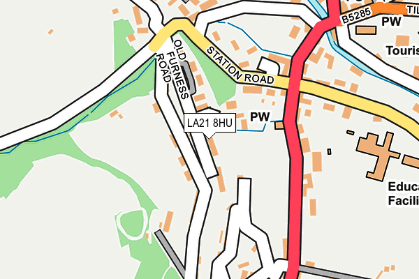 LA21 8HU map - OS OpenMap – Local (Ordnance Survey) LA21 8HU map - OS OpenMap – Local (Ordnance Survey)