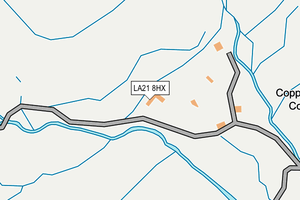 LA21 8HX map - OS OpenMap – Local (Ordnance Survey) LA21 8HX map - OS OpenMap – Local (Ordnance Survey)