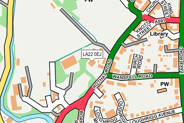 LA22 0EJ map - OS OpenMap – Local (Ordnance Survey) LA22 0EJ map - OS OpenMap – Local (Ordnance Survey)