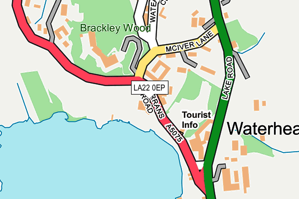 LA22 0EP map - OS OpenMap – Local (Ordnance Survey) LA22 0EP map - OS OpenMap – Local (Ordnance Survey)