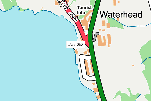 LA22 0EX map - OS OpenMap – Local (Ordnance Survey) LA22 0EX map - OS OpenMap – Local (Ordnance Survey)
