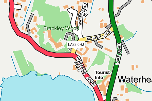 LA22 0HJ map - OS OpenMap – Local (Ordnance Survey) LA22 0HJ map - OS OpenMap – Local (Ordnance Survey)
