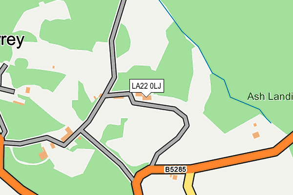 LA22 0LJ map - OS OpenMap – Local (Ordnance Survey) LA22 0LJ map - OS OpenMap – Local (Ordnance Survey)