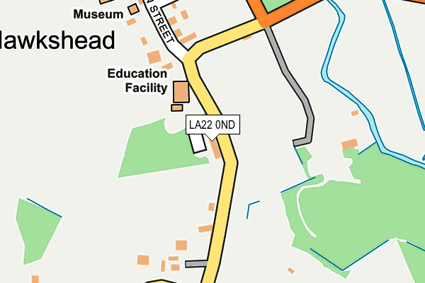 LA22 0ND map - OS OpenMap – Local (Ordnance Survey) LA22 0ND map - OS OpenMap – Local (Ordnance Survey)