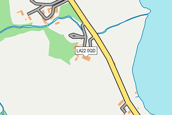 LA22 0QD map - OS OpenMap – Local (Ordnance Survey) LA22 0QD map - OS OpenMap – Local (Ordnance Survey)