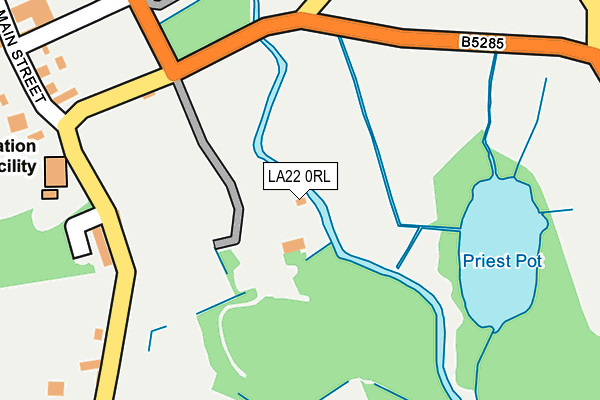 LA22 0RL map - OS OpenMap – Local (Ordnance Survey) LA22 0RL map - OS OpenMap – Local (Ordnance Survey)
