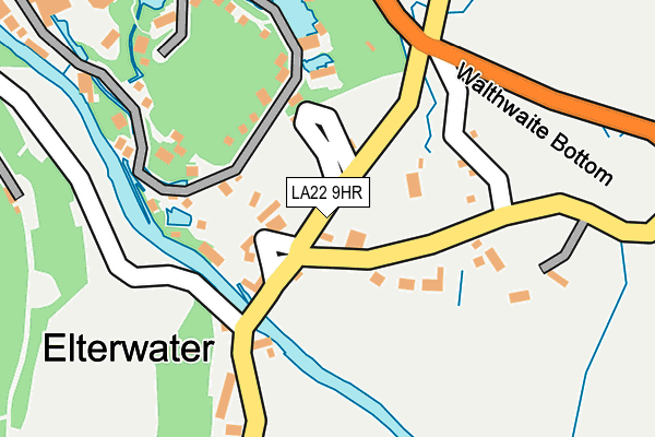 LA22 9HR map - OS OpenMap – Local (Ordnance Survey) LA22 9HR map - OS OpenMap – Local (Ordnance Survey)