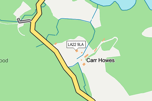 LA22 9LA map - OS OpenMap – Local (Ordnance Survey) LA22 9LA map - OS OpenMap – Local (Ordnance Survey)