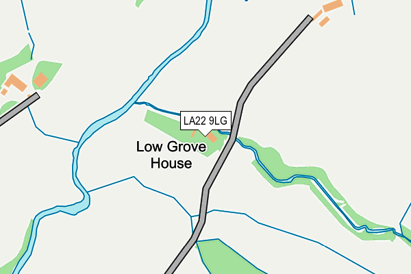 LA22 9LG map - OS OpenMap – Local (Ordnance Survey) LA22 9LG map - OS OpenMap – Local (Ordnance Survey)
