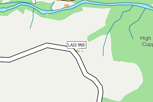LA22 9NS map - OS OpenMap – Local (Ordnance Survey) LA22 9NS map - OS OpenMap – Local (Ordnance Survey)