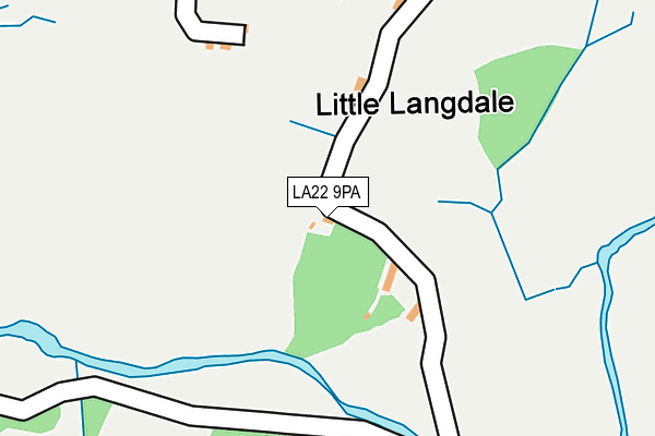 LA22 9PA map - OS OpenMap – Local (Ordnance Survey) LA22 9PA map - OS OpenMap – Local (Ordnance Survey)