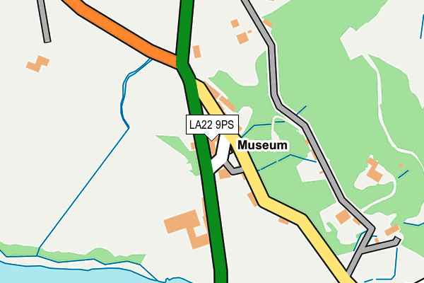 LA22 9PS map - OS OpenMap – Local (Ordnance Survey) LA22 9PS map - OS OpenMap – Local (Ordnance Survey)
