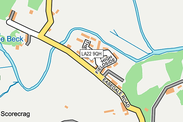 LA22 9QH map - OS OpenMap – Local (Ordnance Survey) LA22 9QH map - OS OpenMap – Local (Ordnance Survey)