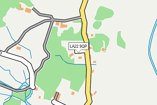 LA22 9QP map - OS OpenMap – Local (Ordnance Survey) LA22 9QP map - OS OpenMap – Local (Ordnance Survey)