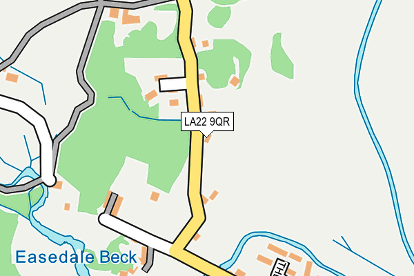 LA22 9QR map - OS OpenMap – Local (Ordnance Survey) LA22 9QR map - OS OpenMap – Local (Ordnance Survey)
