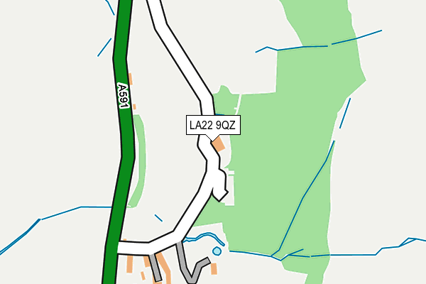 LA22 9QZ map - OS OpenMap – Local (Ordnance Survey) LA22 9QZ map - OS OpenMap – Local (Ordnance Survey)