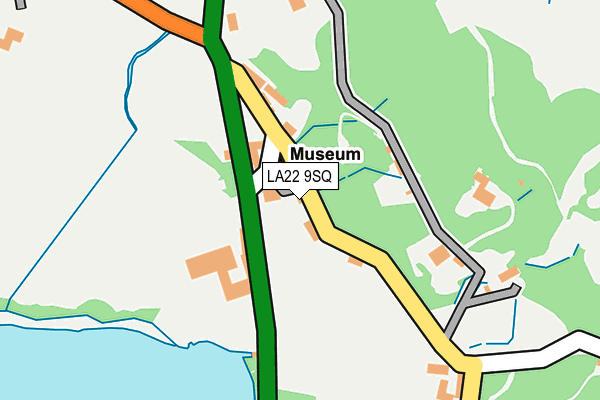 LA22 9SQ map - OS OpenMap – Local (Ordnance Survey) LA22 9SQ map - OS OpenMap – Local (Ordnance Survey)