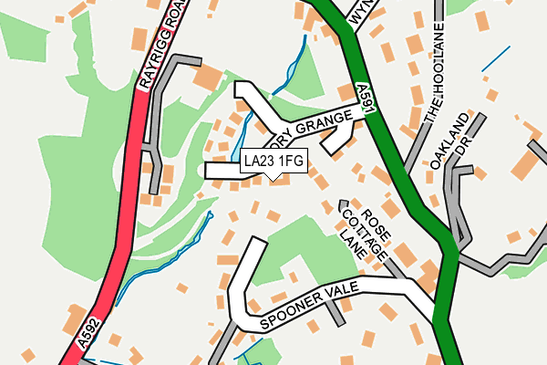 LA23 1FG map - OS OpenMap – Local (Ordnance Survey) LA23 1FG map - OS OpenMap – Local (Ordnance Survey)