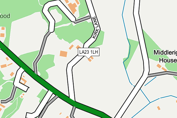 LA23 1LH map - OS OpenMap – Local (Ordnance Survey) LA23 1LH map - OS OpenMap – Local (Ordnance Survey)