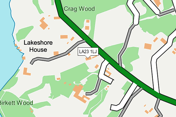 LA23 1LJ map - OS OpenMap – Local (Ordnance Survey) LA23 1LJ map - OS OpenMap – Local (Ordnance Survey)