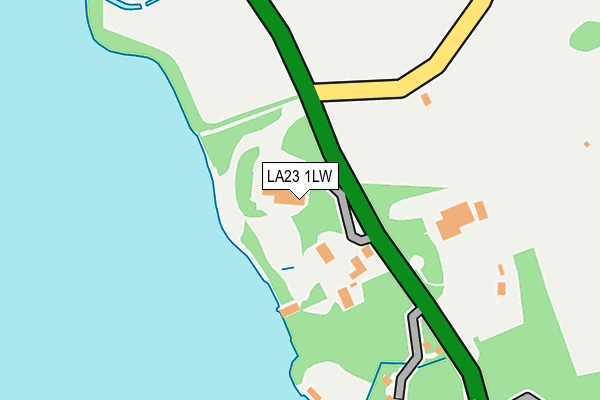 LA23 1LW map - OS OpenMap – Local (Ordnance Survey) LA23 1LW map - OS OpenMap – Local (Ordnance Survey)