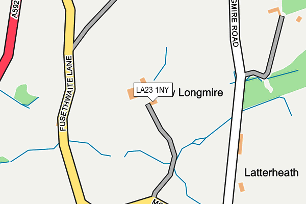 LA23 1NY map - OS OpenMap – Local (Ordnance Survey) LA23 1NY map - OS OpenMap – Local (Ordnance Survey)
