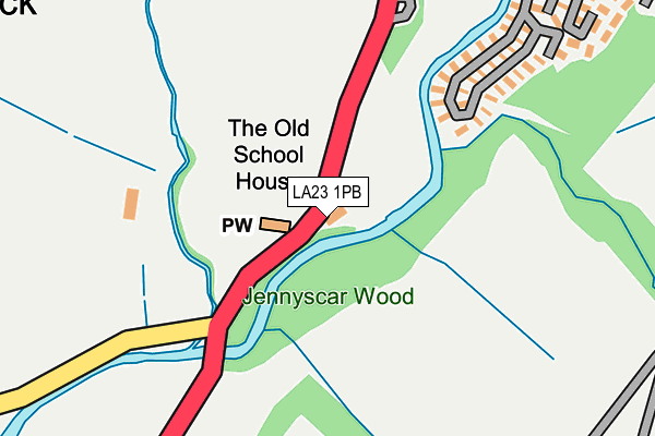 LA23 1PB map - OS OpenMap – Local (Ordnance Survey) LA23 1PB map - OS OpenMap – Local (Ordnance Survey)
