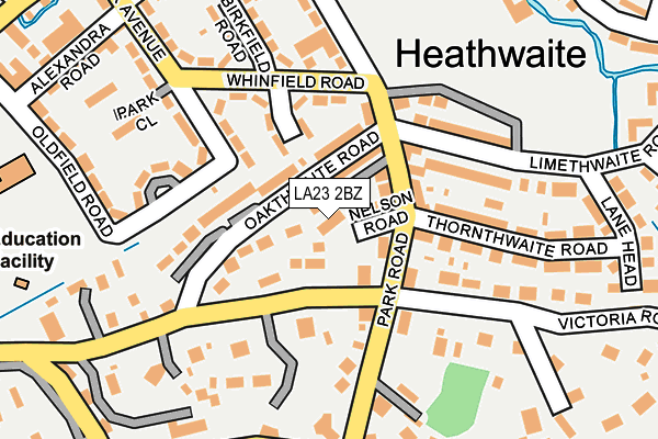 LA23 2BZ map - OS OpenMap – Local (Ordnance Survey) LA23 2BZ map - OS OpenMap – Local (Ordnance Survey)