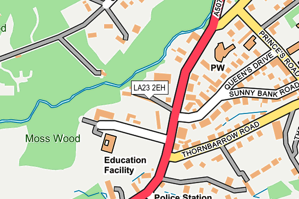 LA23 2EH map - OS OpenMap – Local (Ordnance Survey)