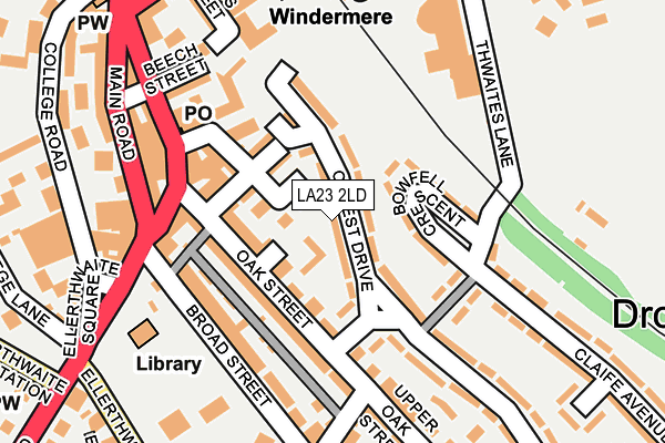 LA23 2LD map - OS OpenMap – Local (Ordnance Survey) LA23 2LD map - OS OpenMap – Local (Ordnance Survey)