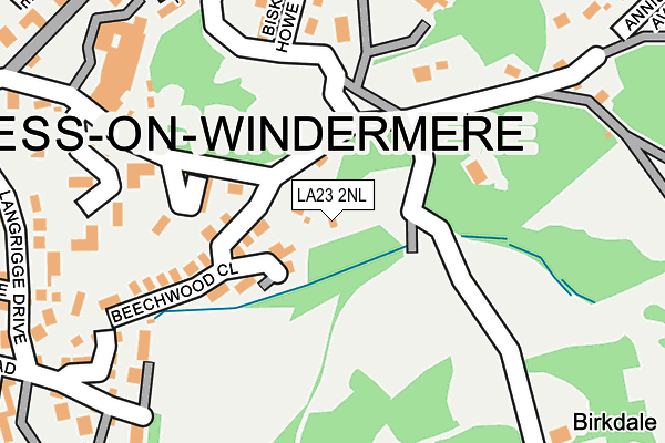 LA23 2NL map - OS OpenMap – Local (Ordnance Survey) LA23 2NL map - OS OpenMap – Local (Ordnance Survey)