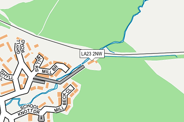 LA23 2NW map - OS OpenMap – Local (Ordnance Survey) LA23 2NW map - OS OpenMap – Local (Ordnance Survey)