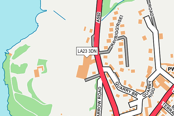 LA23 3DN map - OS OpenMap – Local (Ordnance Survey) LA23 3DN map - OS OpenMap – Local (Ordnance Survey)