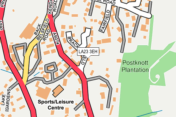 LA23 3EH map - OS OpenMap – Local (Ordnance Survey)